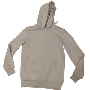 Puma Essentials Logo Hoodie Pullover Light Beige Casual Athleisure Size S